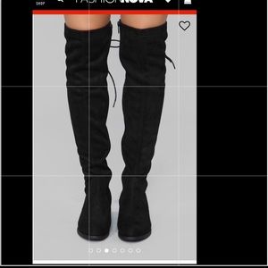 Fashion nova thigh high boots